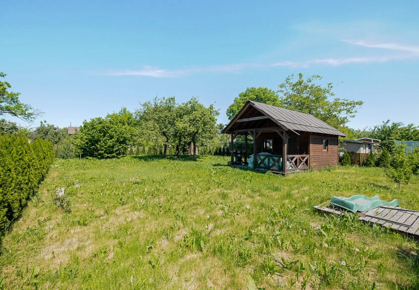 Nowy domek | Działka ROD 554 m² | 2,5 km od plaży