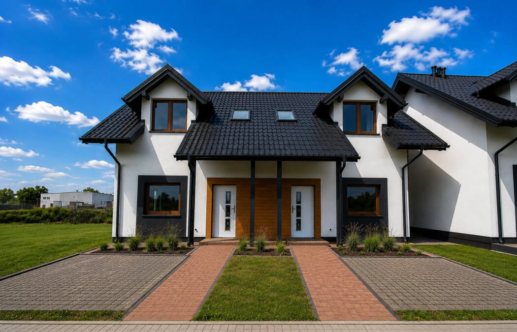 Dom bliźniak, ogród 130m2 - narożny