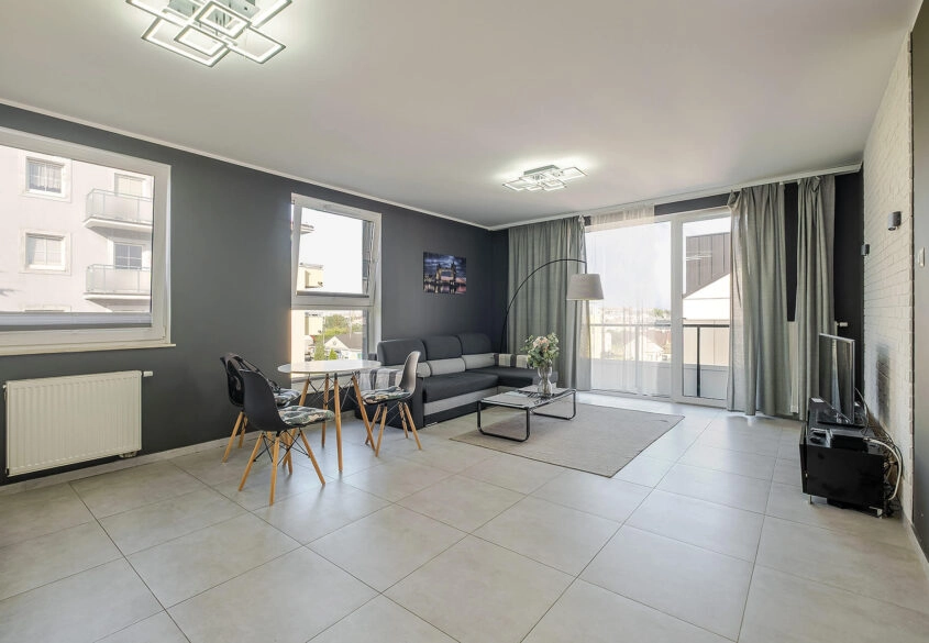 Ogromny salon | Duży balkon | Południowe