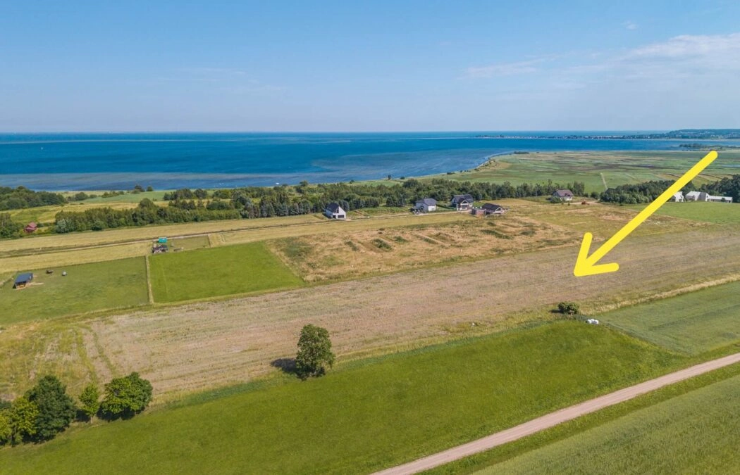 Działka nad Zatoką Pucką | 550m do morza | Płaska