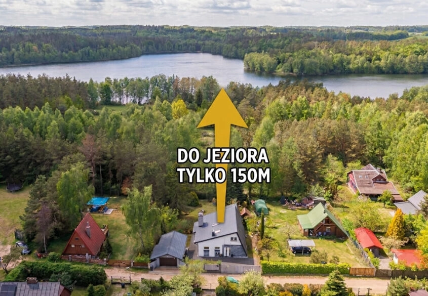 Dom nad jeziorem w lesie | Gowidlino/ Widna Góra!