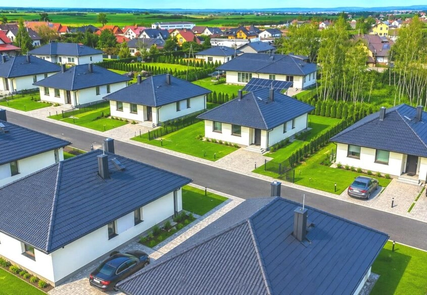 Dom parterowy wolnostojący ul. Purpurowa, Różyny
