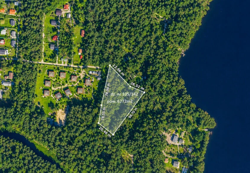 Działka nad jeziorem Gowidlińskim, Borek Kamienny