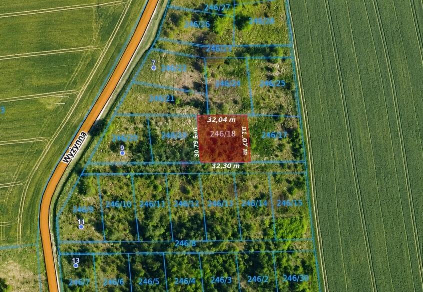 Działki mieszkaniowe 19 km od Gdańska w Bielkówku