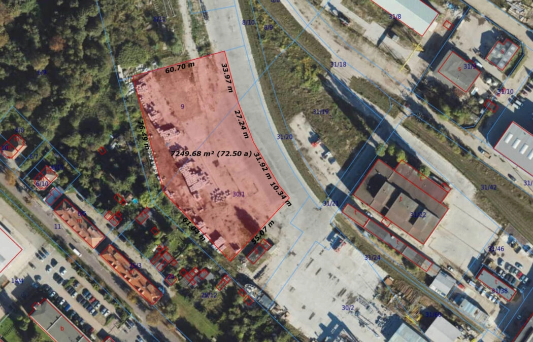 Plac przemysłowy Kolej blisko PORTu