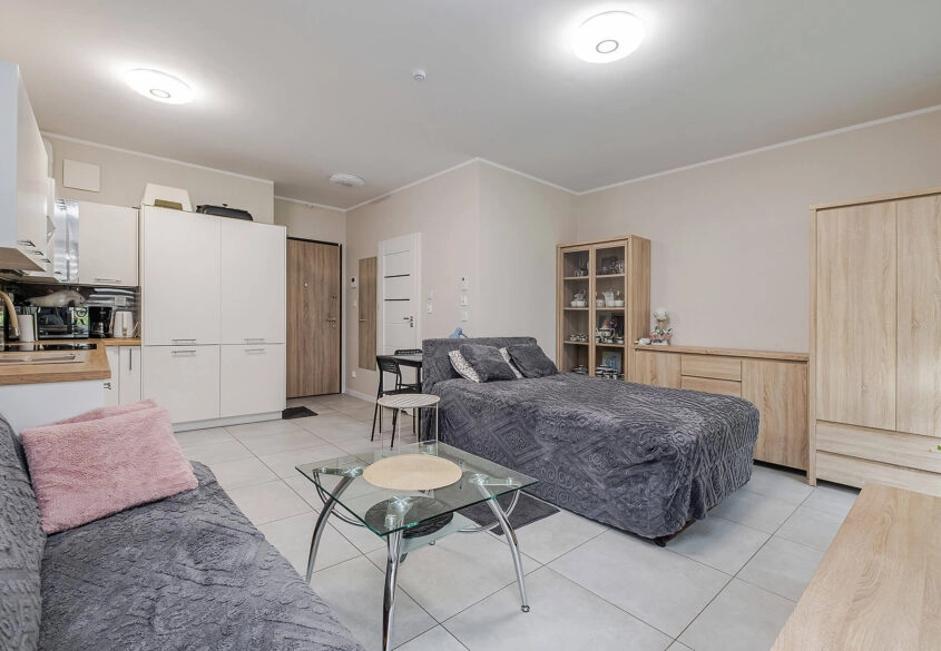 Urządzona kawalerka z ogrodem 30m2 | Msc w hali