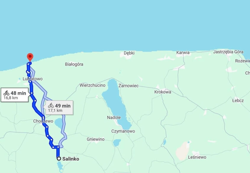 DZIAŁKA NAD JEZIOREM SALINKO