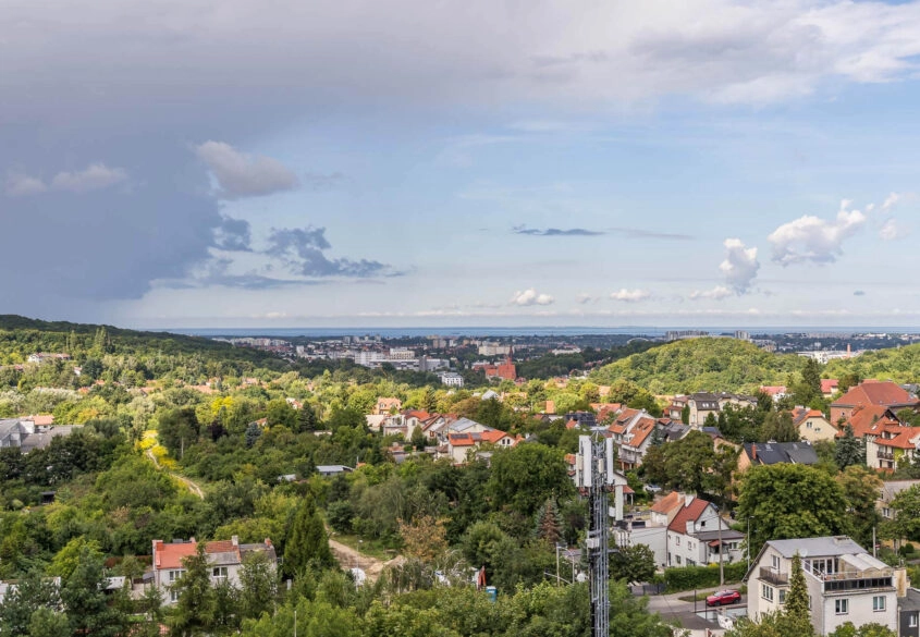 2 pokoje z pięknym widokiem na zatokę Gdańską