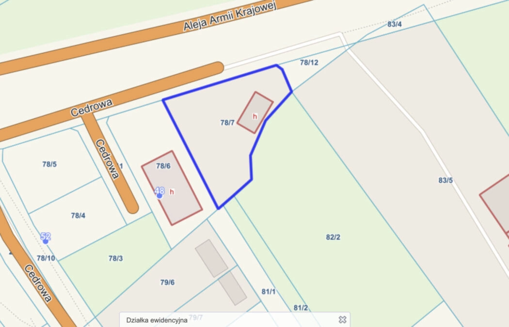 Działka Gdańsk Ujeścisko Usługowo Mieszkaniowa