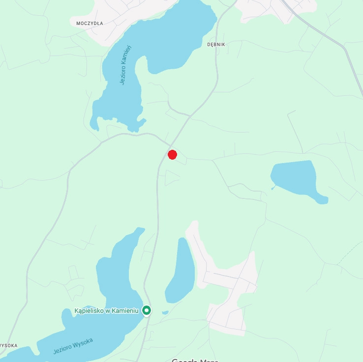 Działka 300m od Jeziora Kamień