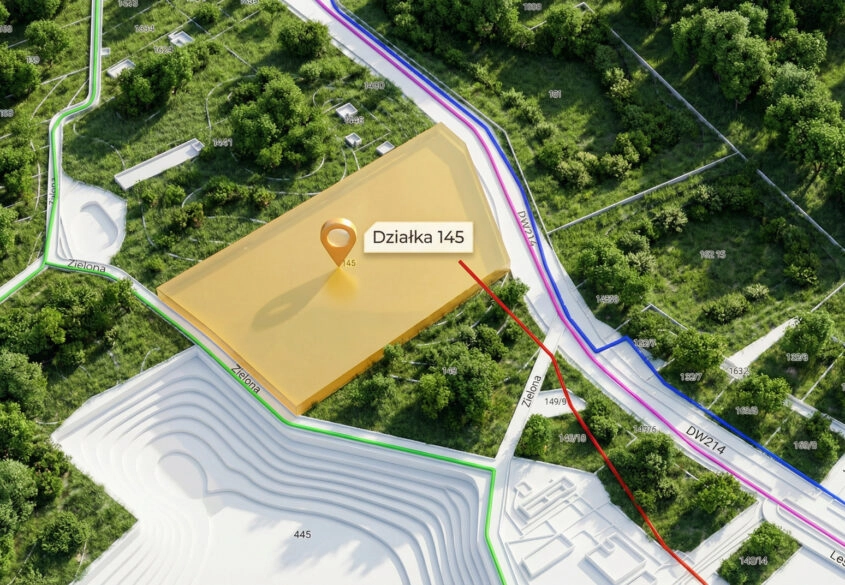 Działka inwestycyjna 1,9 ha | MPZP usługi