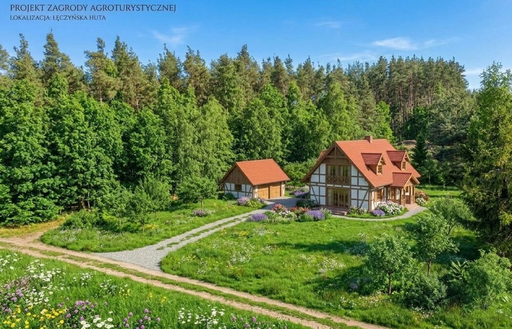 Działka z linią brzegową jeziora Raduńskiego