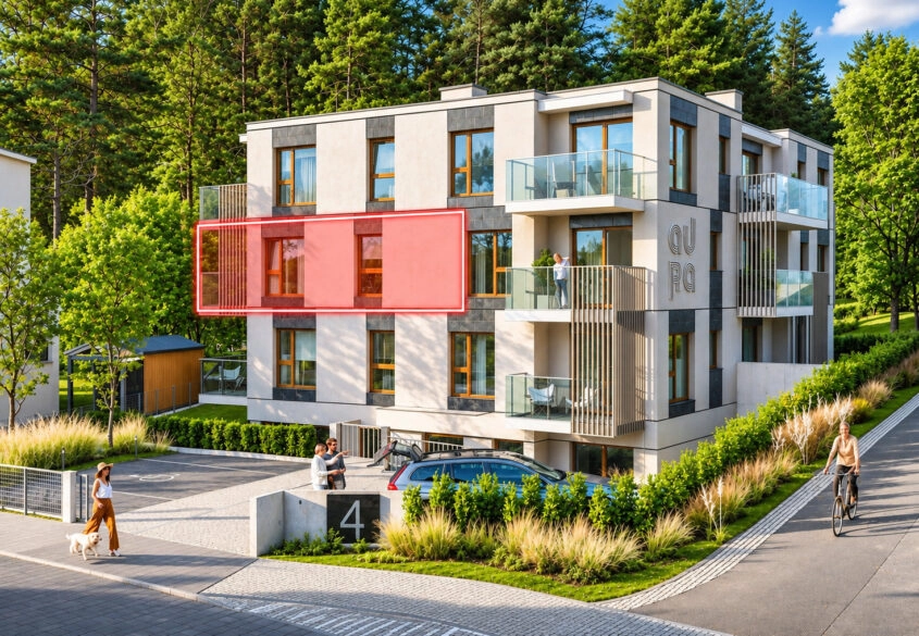 Mieszkanie 2 pokojowe na I piętrze 38,31m2