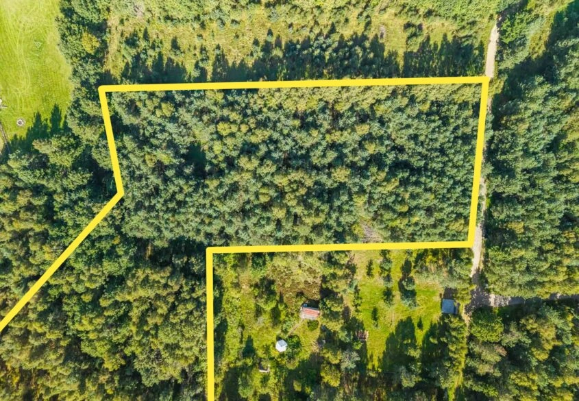 Działka siedliskowa | Kaszuby | Prąd i woda obok