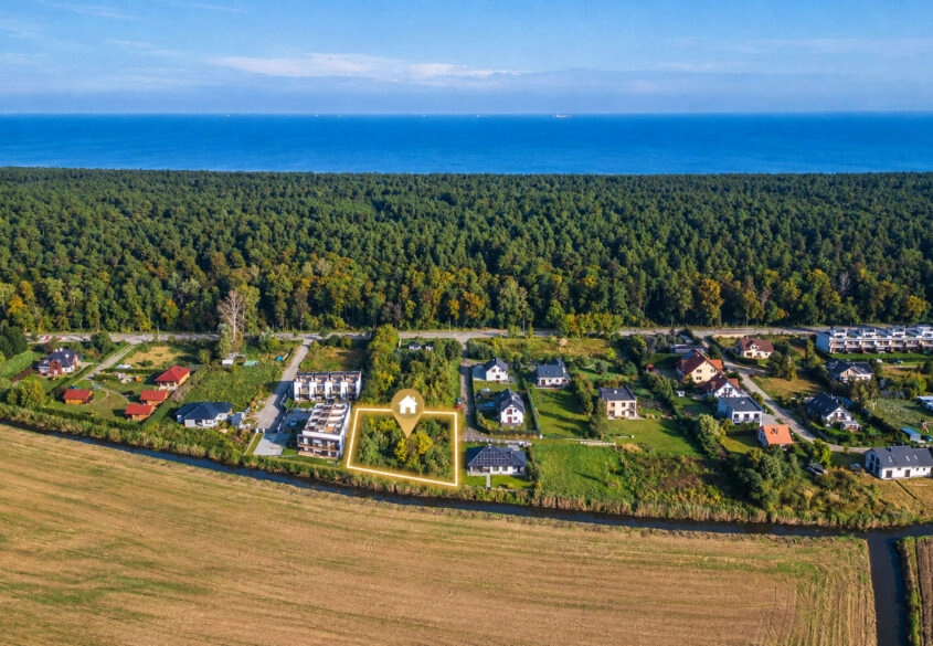 Działka inwestycyjna 1 419 m² | MPZP | Sobieszewo