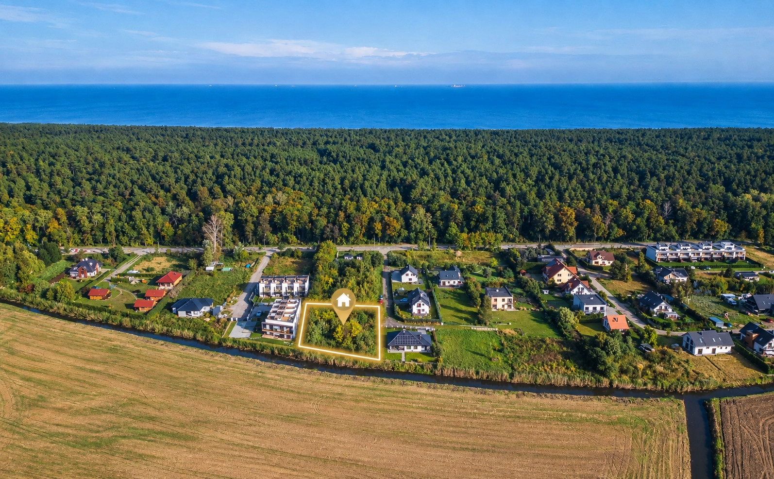 Działka inwestycyjna 1 419 m² | MPZP | Sobieszewo