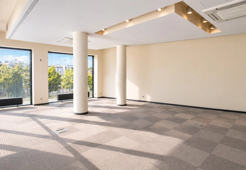 Nowoczesne Biuro 101m2: open space, salka, kuchnia