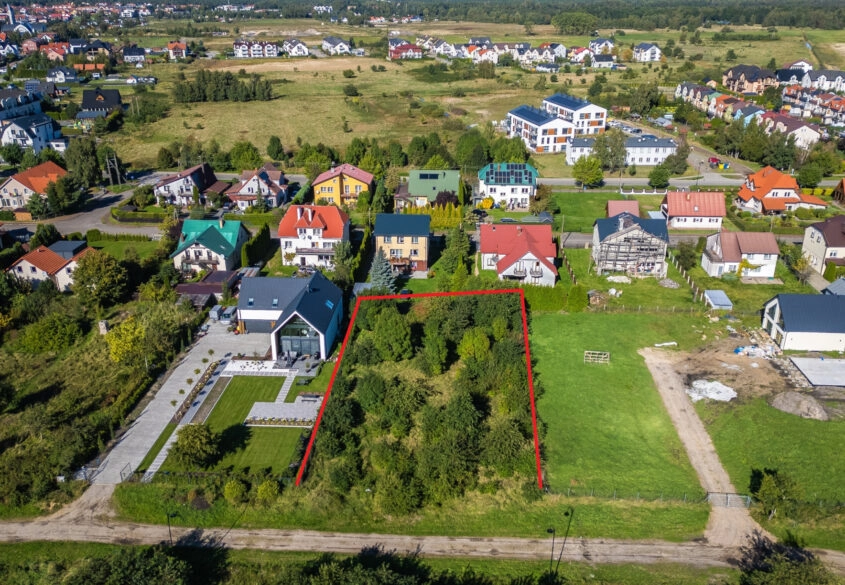 Nowęcin, ul. Akacjowa | 1 405 m² | Teren objęty MP