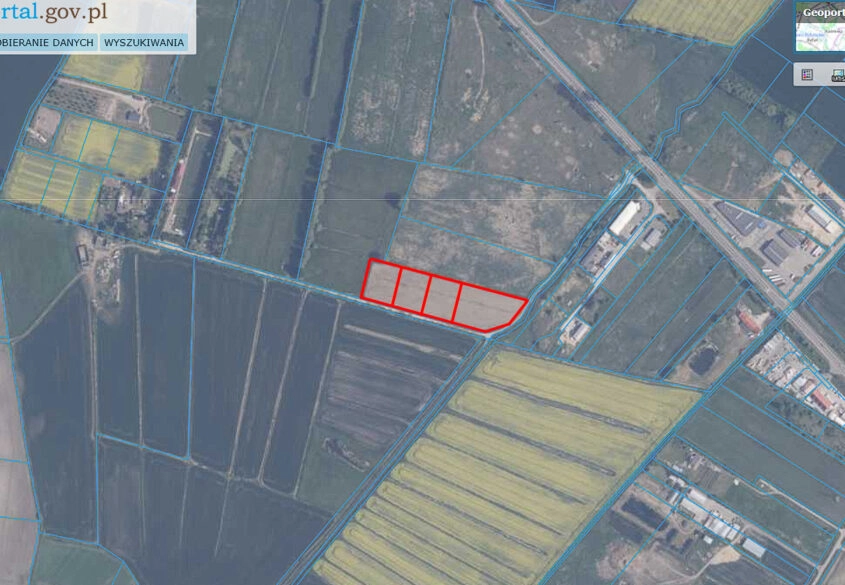 4 Działki pod składy/magazyny. Od 3000m2 do 5665m2