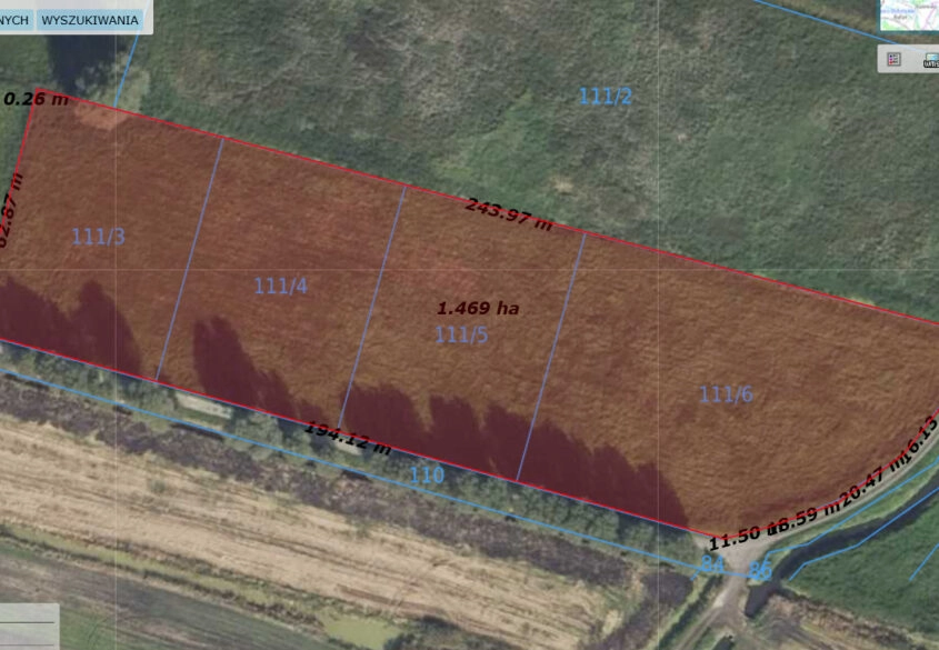4 Działki pod składy/magazyny. Od 3000m2 do 5665m2