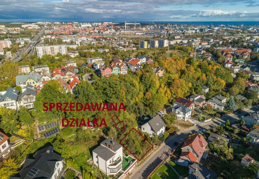 Działka budowlana 688 m² Gdynia Leszczynki