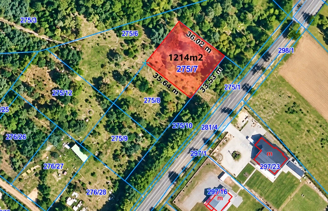Działka mieszkaniowa z MPZP pow 1214m2