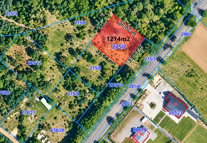 Działka mieszkaniowa z MPZP pow 1214m2