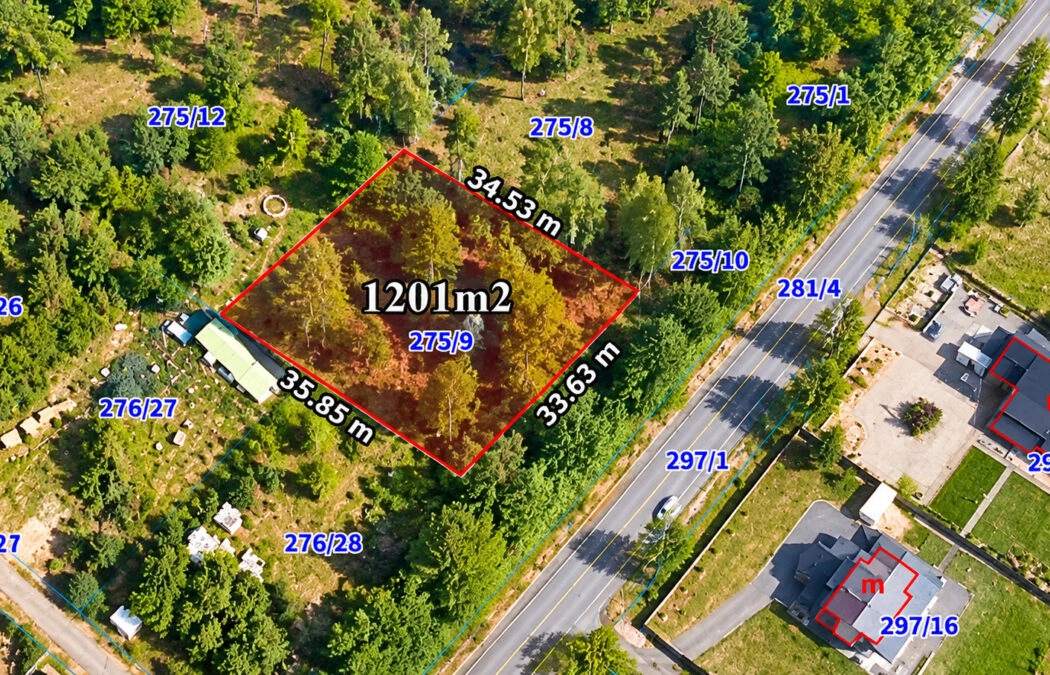 Działka mieszkaniowa z MPZP pow. 1201m2