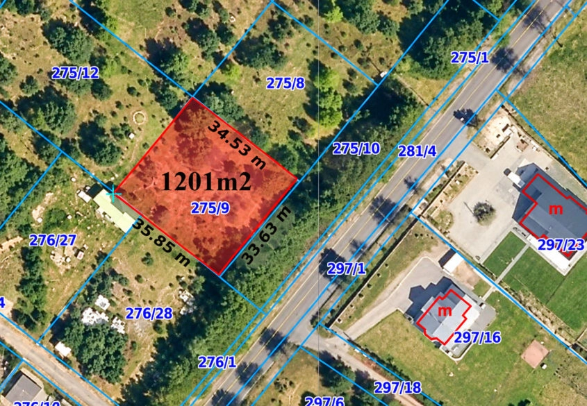 Działka mieszkaniowa z MPZP pow. 1201m2
