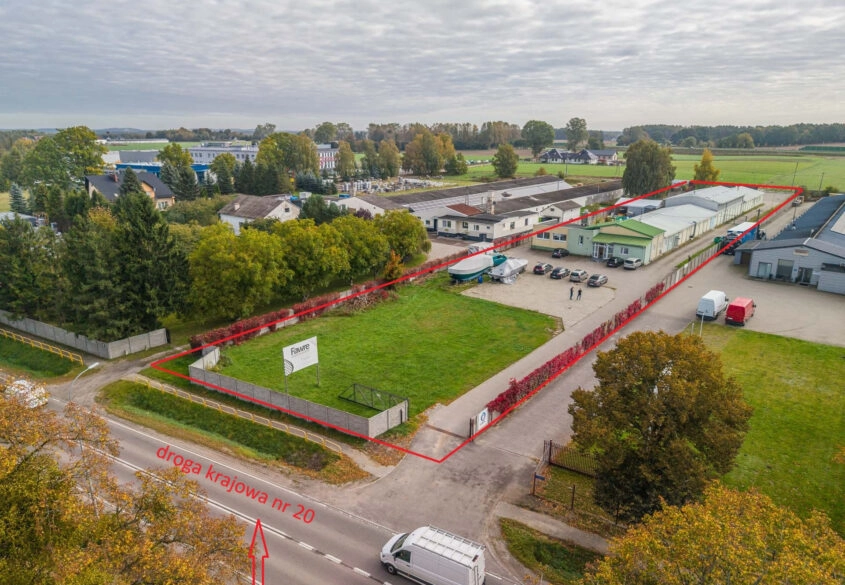 Hale i pow. produkcyjno-biurowe, duża działka